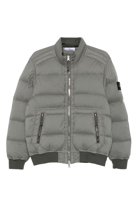 bomber quilted zip-gront uomo cemento STONE ISLAND | K2S15 4100039 S0028V006B
